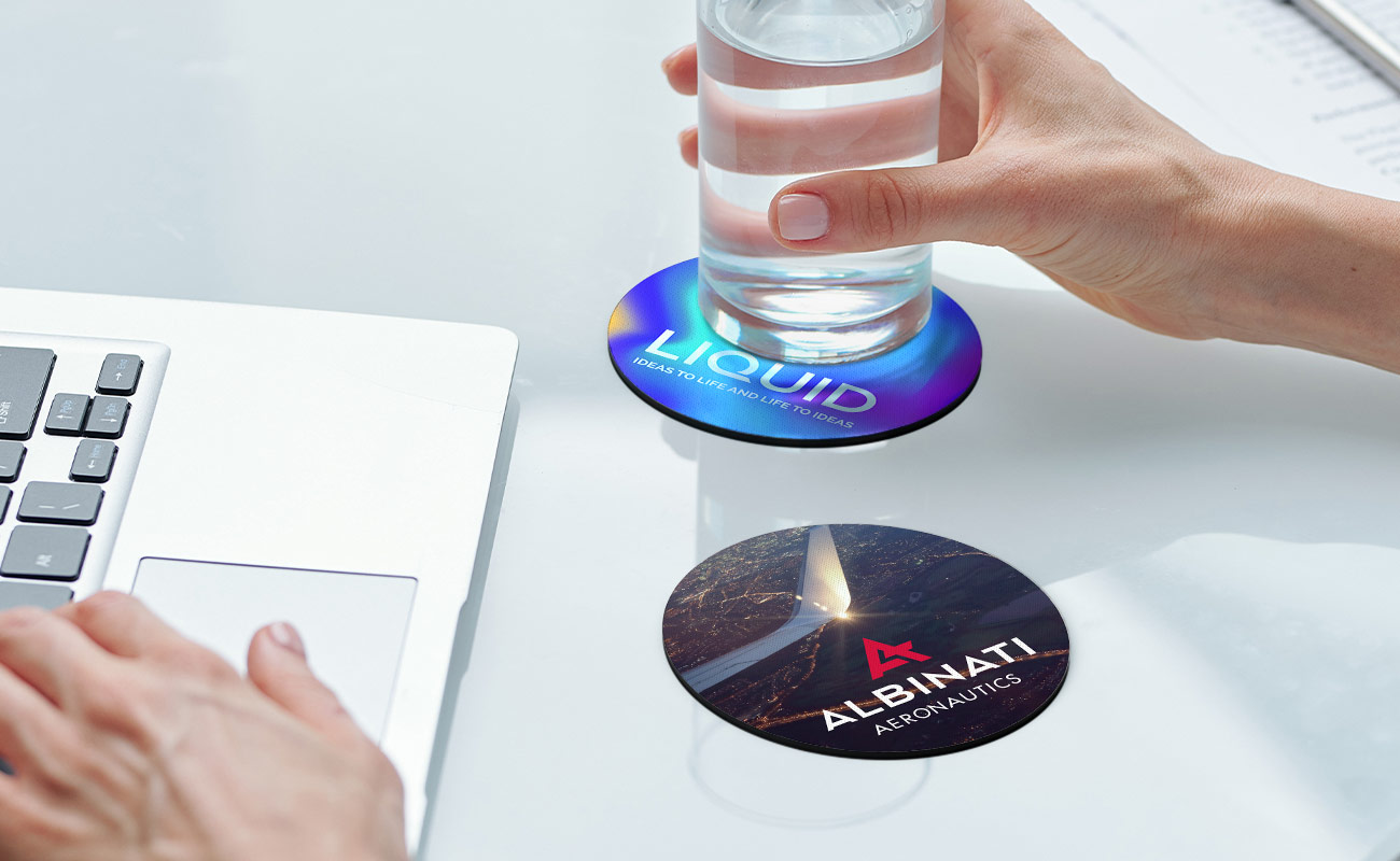 Surf - Sous-Verres avec logo